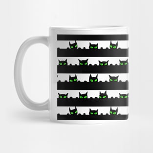 Black Cat Pattern Mug